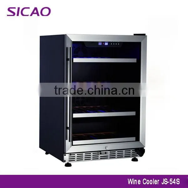 2016 factory dual zone fan cooling 44 bottle wine refrigerator