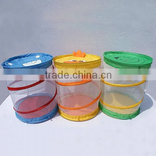 Folded hamper basket