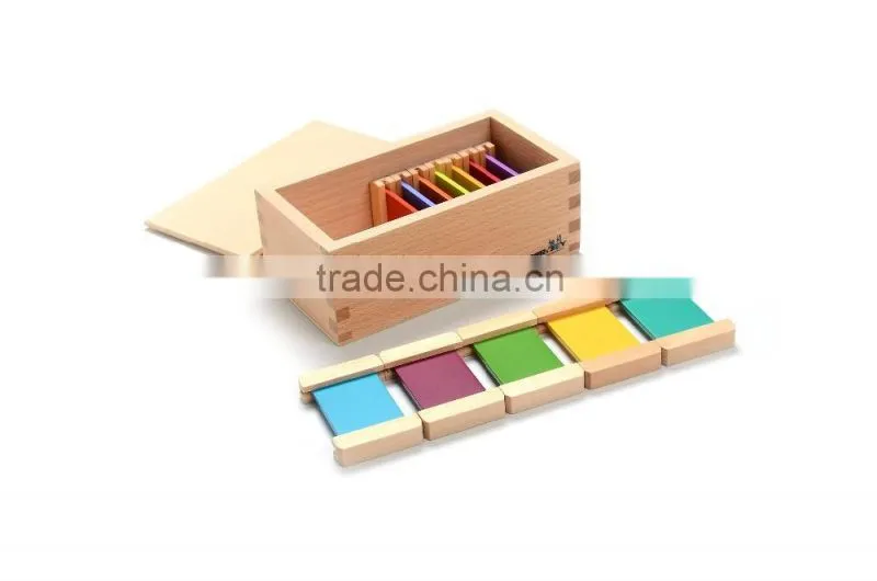 Montessori educational toys for premium wooden rainbow color tablets(4th box)
