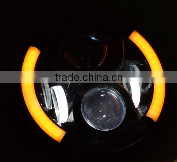 Factory outlet super brightness 7 inch led headlamp with DRL
