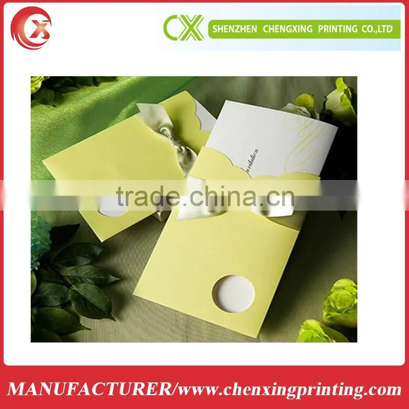 laser cut invitation card with custom logo printing