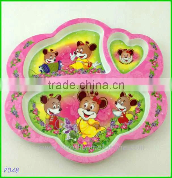 Trays melamine , children breakfast trays
