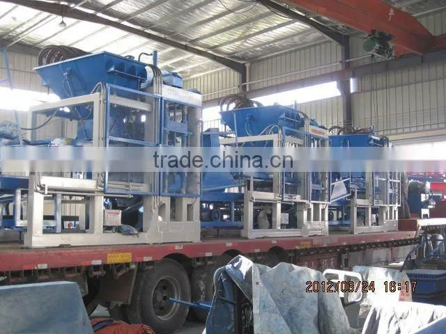 The lowest price concrete block machine QT10-15 cement block making machine