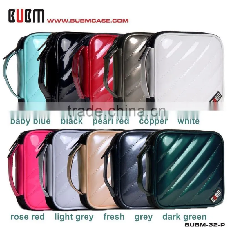 Fashion 32 Capacity PU Leather Cover CD Case DVD Case Car Disc Case