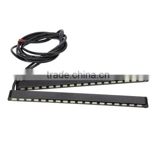 2pcs Super Bright 5730 SMD Car 18LEDs Lights DRL Daytime Running Light Bar Fog Driving Lamps Water-resistant IP65