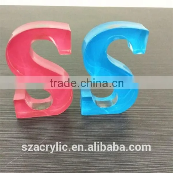 Thick Acrylic alphabetical letter freestanding