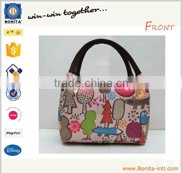 Professional supplier small cute baby lovely diaper tote bag with fancy deisign