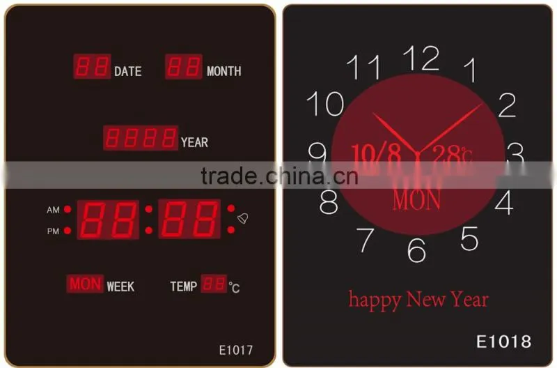 Digital calendar digital led wall clock digital led clock