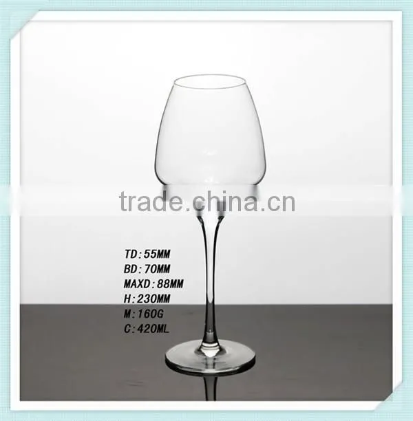 Cheap hand made glass wine cup red wine glass cup with good quality