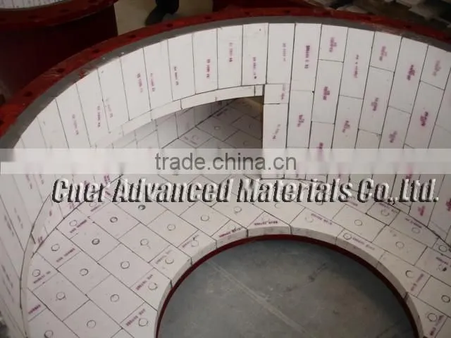 Alumina ceramic lining tiles