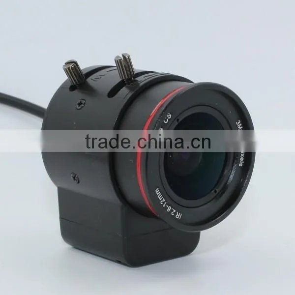 infrared glasses night vision aspheric mini type cs mount cctv lens low distortion 2.8-12mm varifocal lens cctv camera lens