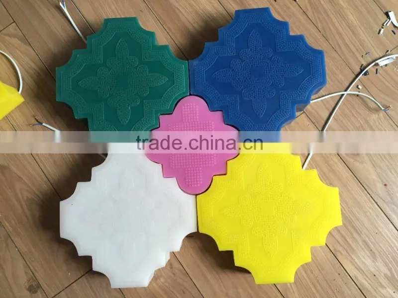 High Quality Colors LED Dancing Floor Light Multi-Shape Floor Tiles