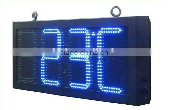 Hot alibaba cn outdoor led display for time date temperature