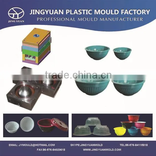 2014 china OEM high quality Disposable Thin wall Transparent Soup Bowl Mould / plastic injection Round Soup Bowl Mold supplier