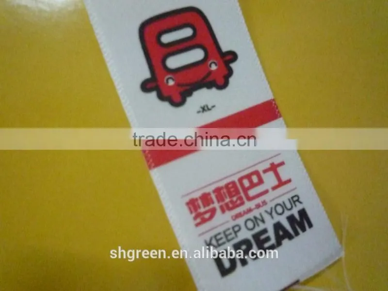 Top sewing printing label tags with full color