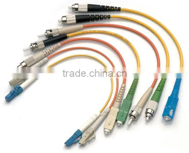 1m 2m 3m 5m 10m 20m fiber patch cable with lc st sc fc connector