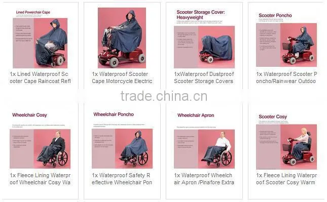 Topmedi Elderly Care Products Deluxe Wheelchair Poncho for Disabled Users