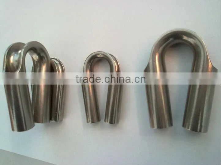 steel galvanized wire rope tuble thimble / stainless tube cable thimble