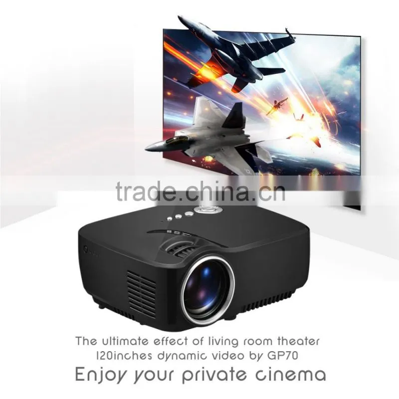 800 Lumens Support 1080 MINI Projector for Home Theater Projector GP70