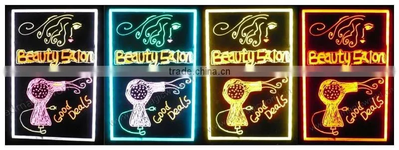 2014 new hair solon writing led marker board