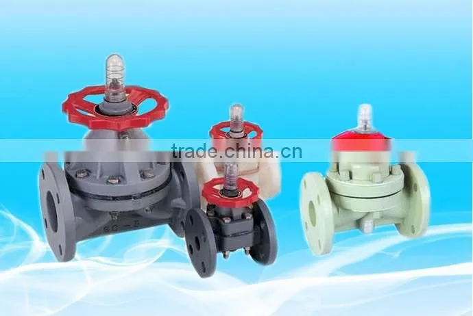 flange type PVC diaphragm valve with price