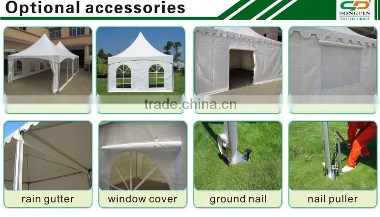5m outdoor aluminum frameblack tension tent for party/event in hot sale