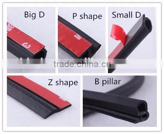 China supplier EPDM rubber Car door seals