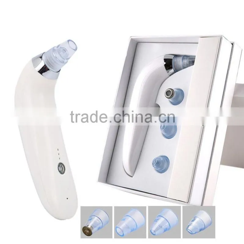 Portable home use micro crystal blackhead removal facial suction beauty vacuum machine blackhead remover tool
