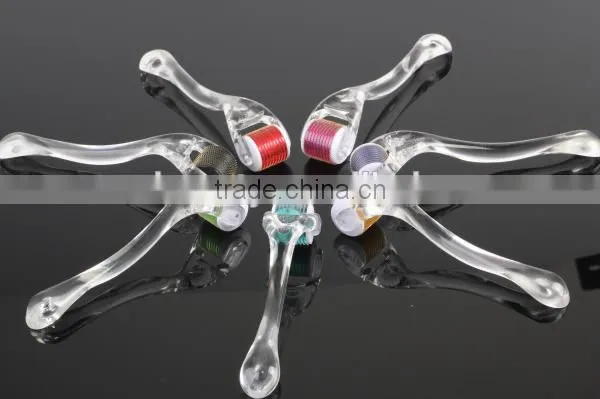 DRS microneedling dermaroller 540 hair loss treatment micro needle roller home use titanium 540 derma roller L015