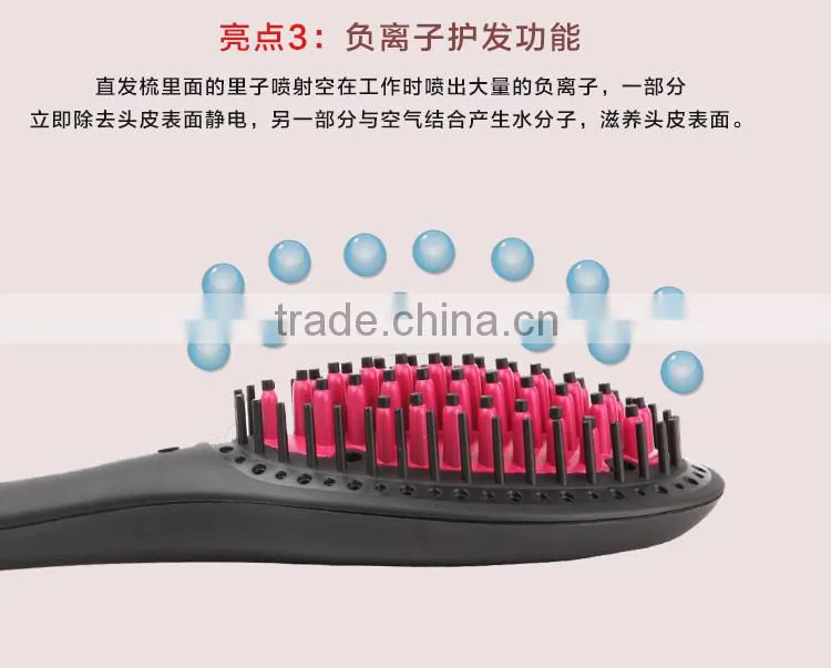 New Hot Electric straightening hair brush coloring brush comb AU EU UK USA PLUG
