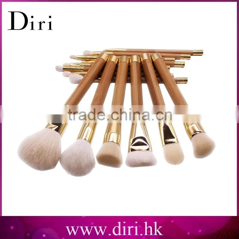 Best price 15pcs bamboo handle personalized private makeup brush set