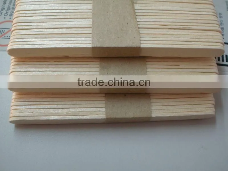package in carton bichwood straight edges ice cream sticks supplier