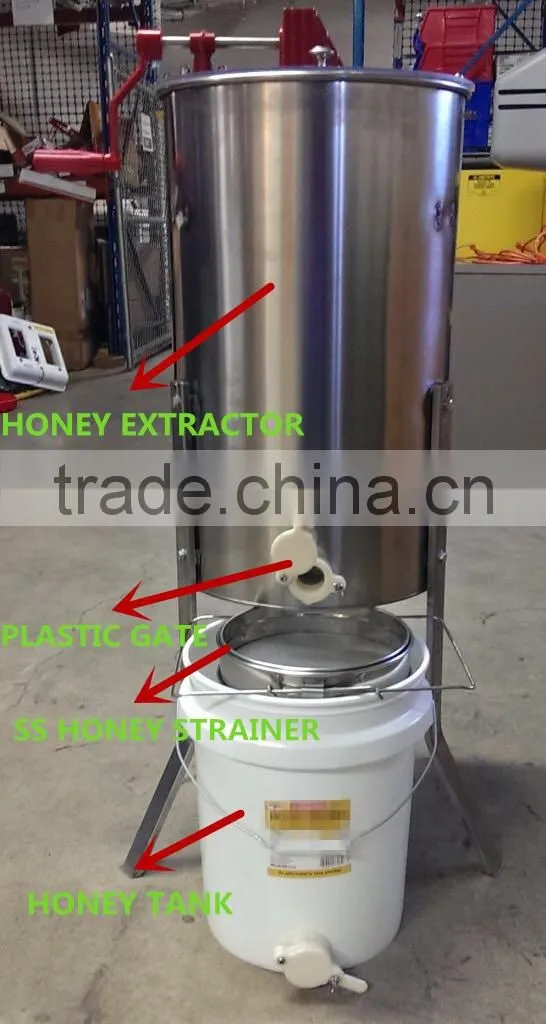 New style adjustable 4 frames manual honey extractor