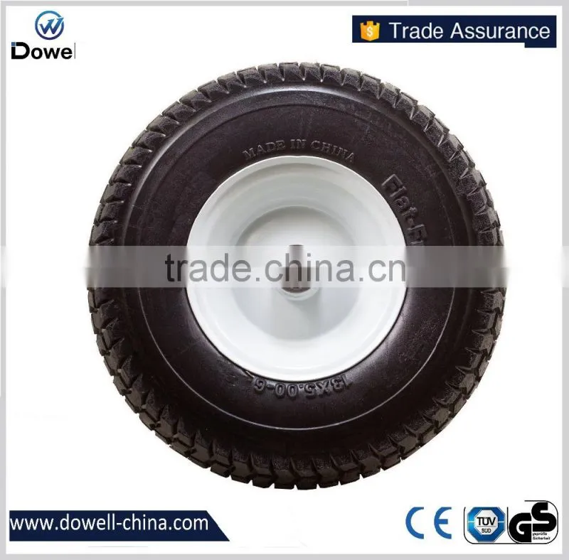 13x5.00-6" Flat Free Tire with Turf Tread