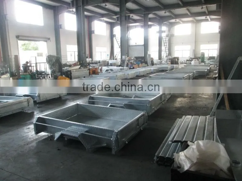 7x5ft Hot Dipped Galvanized Chequer Plate Full Welded Strong Trailer