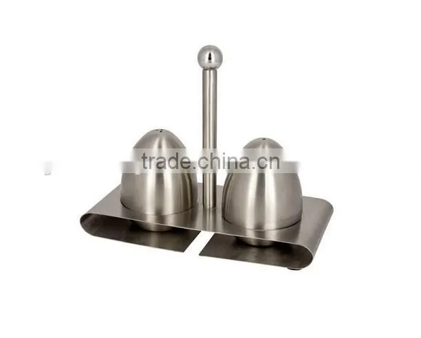 restaurant salt& pepper shaker condiment set with stand