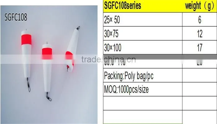 Hot selling quality cheap chinese fishing float fishing accessories plastic fishing float