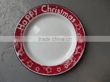 Enamel Rice Plate Dinnerware Dish/Enamel Dish