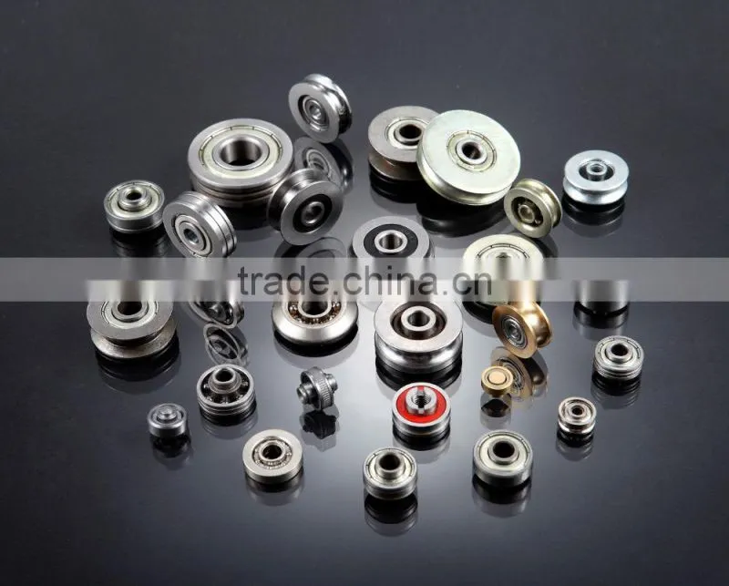 PU carbon steel bearing sliding door wheel