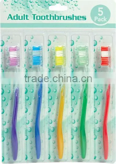 5 pcs plastic toothbrush