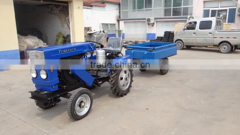 mini 12HP farm tractor, 4X2 wheel drive , with belt drive