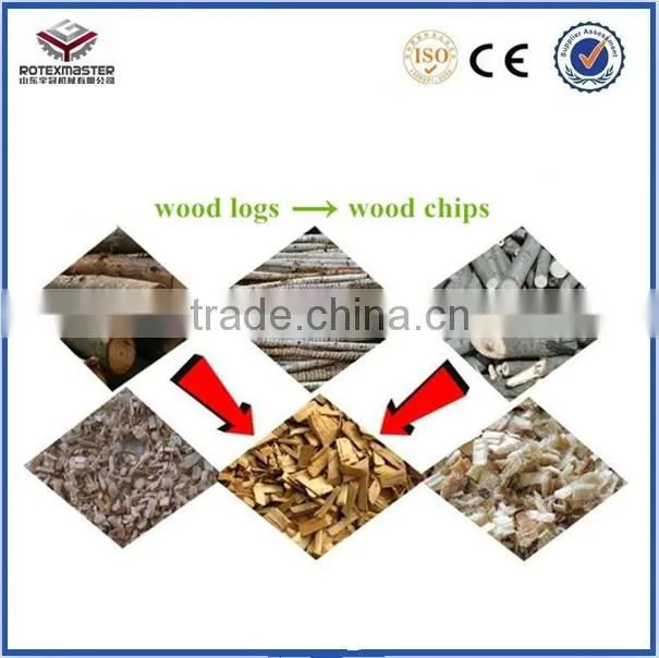 8-10t/h capacity large wood chipper /industrial wood chipper with belt conveyor