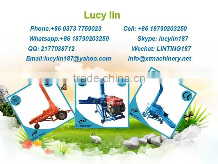 15kw 10t/h feed processing corn straw stalk chaff cutter