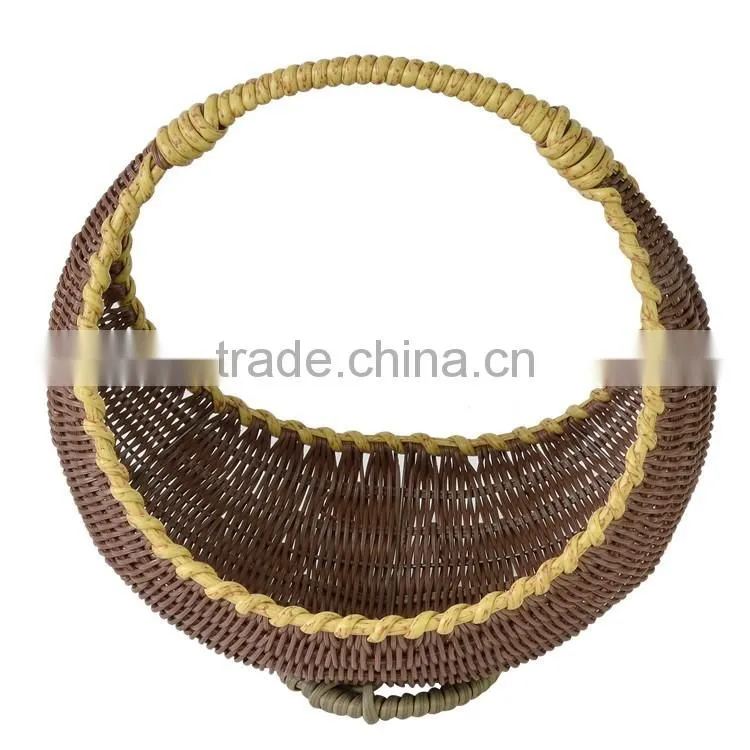 S.D Wholesale Poly woven rattan gift basket for storage