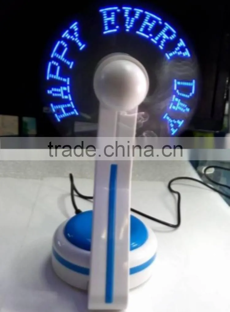 LED message usb fan promotional led usb fan customized words usb fan programmable led usb fan