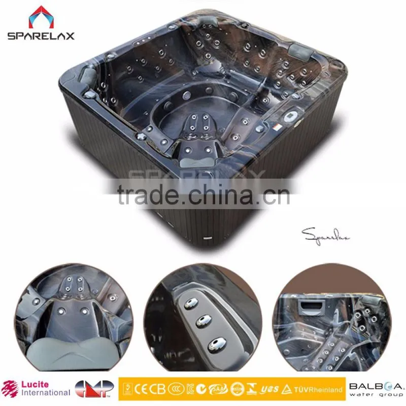 Wholesale china factory Simple small acrylic bath tub with PU pillow