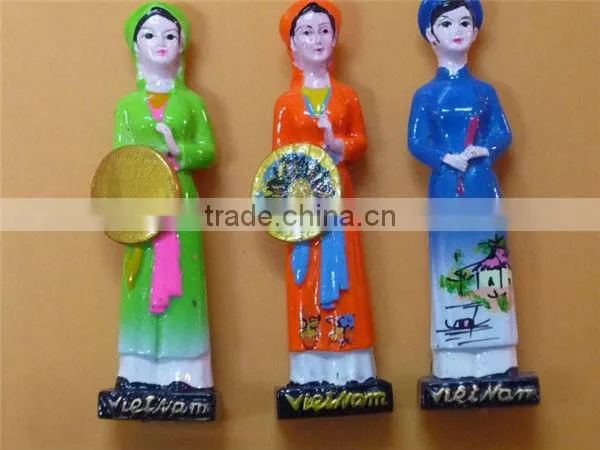 Polyresin landscape tourist souvenir magnets