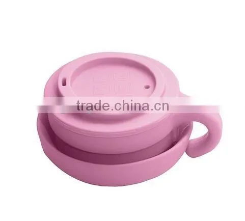 Silicone Travel Collapsible Camping Mug with Lid