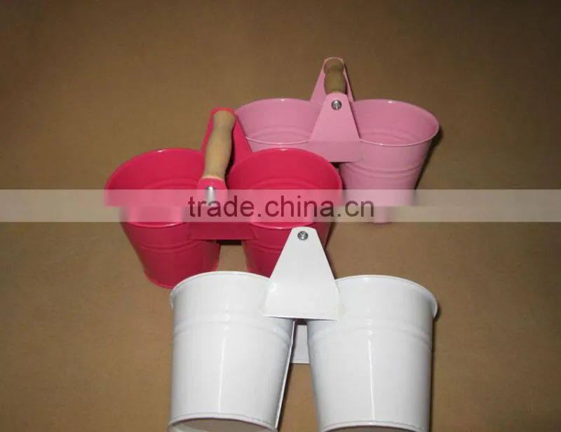 China imports home decor metal double flower pot