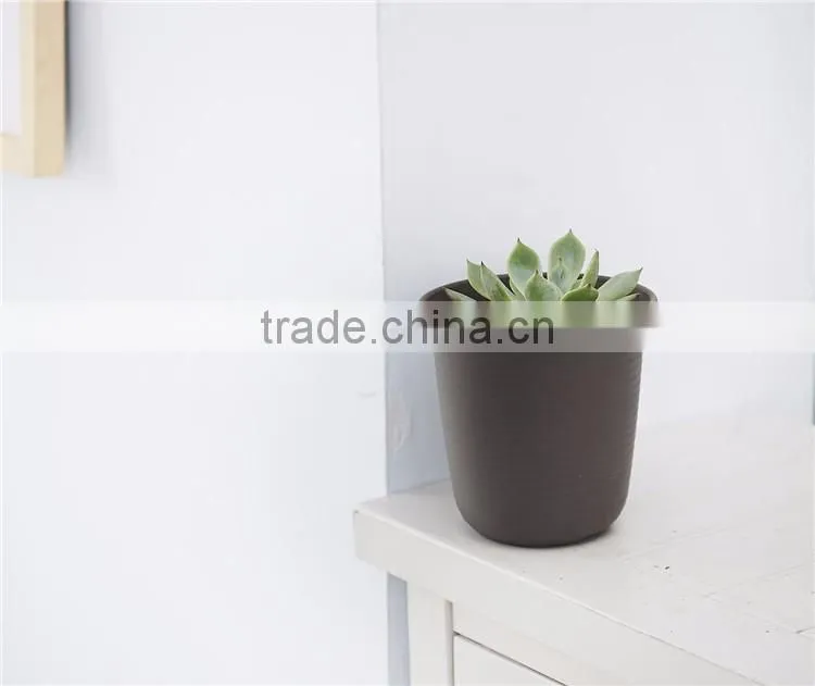 Plastic Round Resin succulent Plant Pot/Cactus Plant Pot Flower Pot